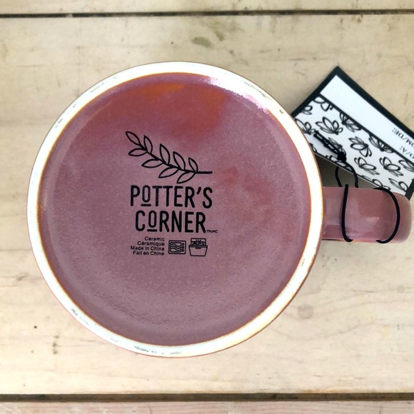 Potters Corner 20 oz  large ceramic mug iridescent fire drop glaze 30% off w ♥️ - Picture 3 of 4